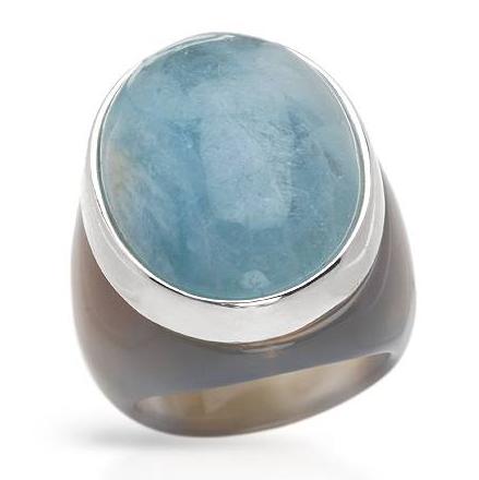 87ct NATURAL AGATE N QUARTZ RING 925 SILVER-s9
